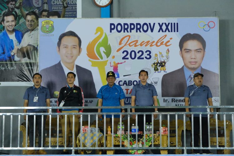 Wagub Sani Buka Pertandingan Cabor Bulutangkis Porprov XXIII Jambi. (Foto : ist)