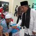 Wagub Sani Sambut Kepulangan 372 Jemaah Haji Jambi Kloter Pertama. (Foto : ist)
