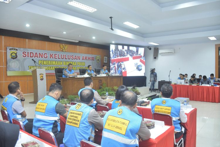 Polda Jambi Gelar Sidang Terbuka Penetapan Kelulusan Akhir Penerimaan Bintara. (Foto : ist)