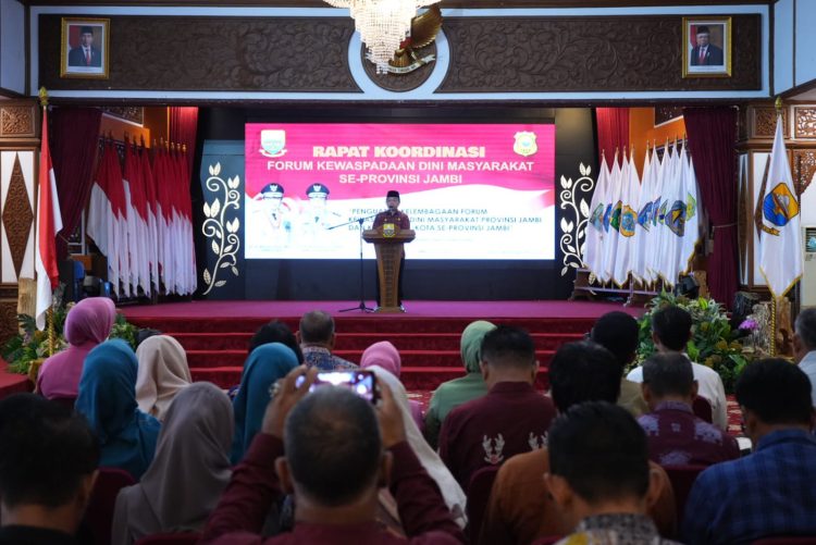 Gubernur Al Haris Ajak FKDM Rangkul Semua Elemen Masyarakat Ciptakan Keamanan. (Foto : ist)