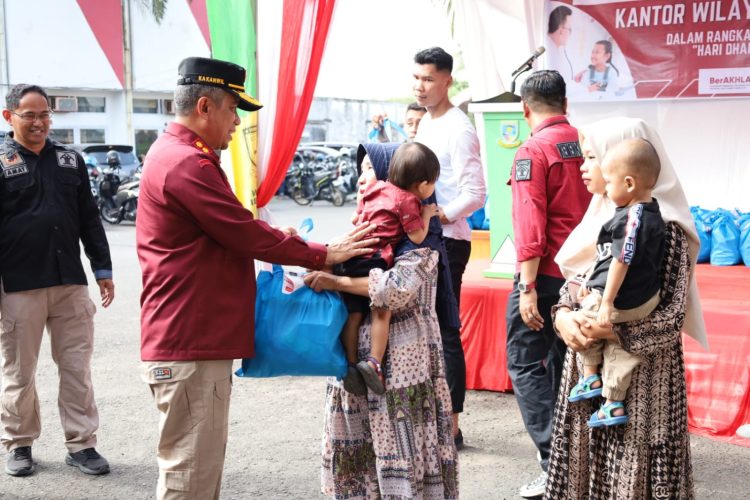 Kanwil Kemenkumham Jambi Bakti Sosial Pencegahan Stunting. (Foto : ist)