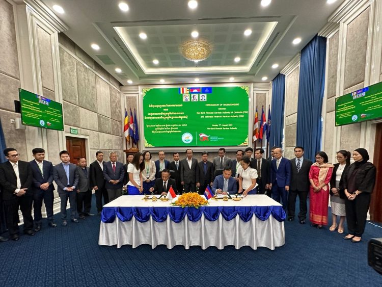 OJK Jalin Kerjasama dengan Non-Bank Financial Service Authority of Cambodia. (Foto : ist)