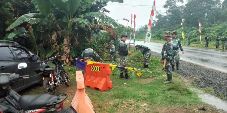 Satgas TMMD Kodim 0416/Bute Persiapan Sambut Tim Wasev Pusat. (Foto : ist)