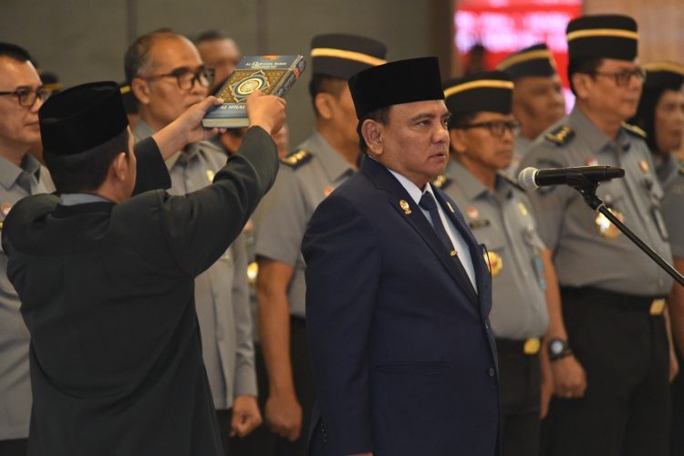Sekjen Kemenkumham Dilantik Menjadi ASN. (Foto : ist)