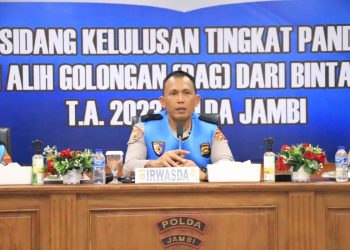 Irwasda Polda Jambi Pimpin Sidang Kelulusan Tingkat Panda Seleksi PAG. (Foto : ist)