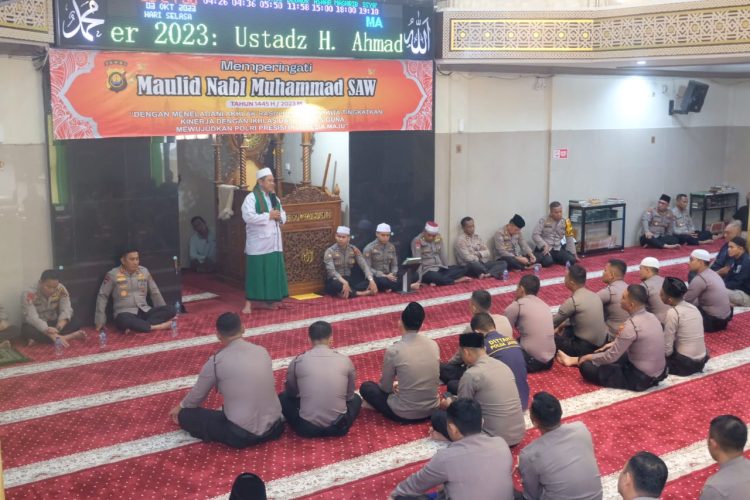 Polda Jambi Peringati Maulid Nabi Muhammad. (Foto : ist)