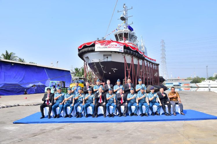 TNI AL Kembali Bangun Satu Kapal Harbour Tug Buatan Dalam Negeri. (Foto : ist)