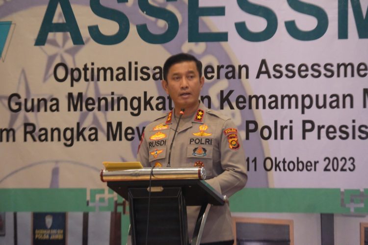 Irjen Rusdi Hartono Buka Post Assesment Center Polda Jambi. (Foto : ist)