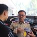 Indra Gunawan memberikan penjelasan kepada wartawan terkait progres program yang telah dijalankan kantor pertanahan termasuk langkah aktif menyambut program Sertipikat Elektronik yang akan digulirkan Kementerian ATR/BPN. (Foto: BPN Kota Depok)