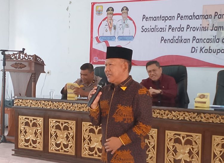 Khafid Moein Sosialisasi Pendidikan Pancasila dan Wawasan Kebangsaan. (Foto : ist)