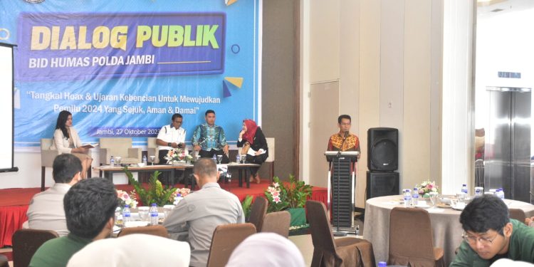 Bidhumas Polda Jambi Gelar Dialog Publik Bersama Mahasiswa. (Foto : ist)