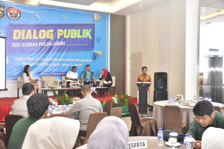 Bidhumas Polda Jambi Gelar Dialog Publik Bersama Mahasiswa. (Foto : ist)