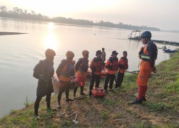 Tim SAR Jambi Cari Bocah 10 Tahun Tenggelam di Sungai Batanghari. (Foto : ist)