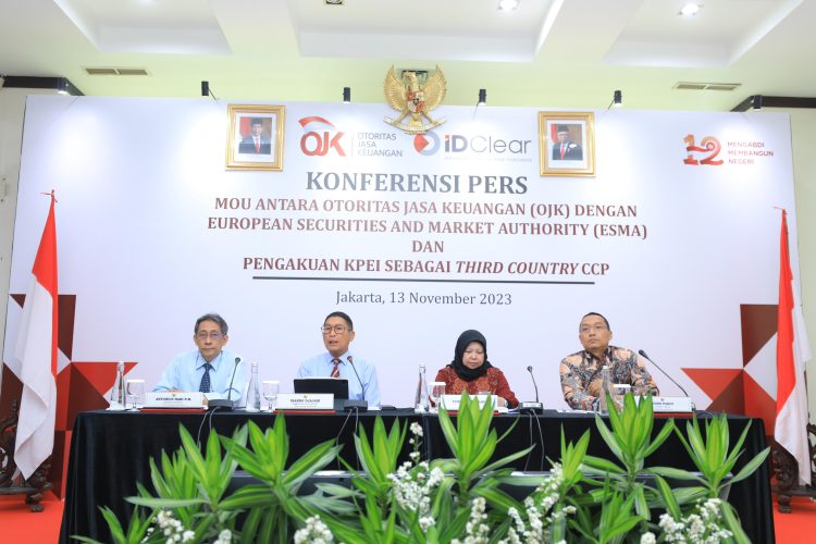 Kerjasama OJK dan ESMA Serta Diakuinya KPEI Sebagai CCP. (Foto : ist)