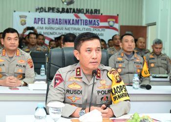 Hadapi Pemilu 2024, Ini Penegasan Kapolda Jambi ke Bhabinkamtibmas. (Foto : ist)