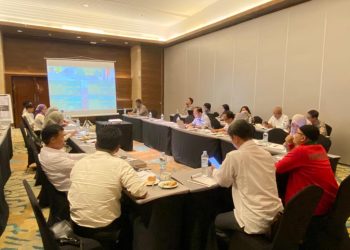 Caption: Rakor P2T membahas percepatan pengadaan tanah Tol Depok-Antasari (Desari) di Hotel Ciputra Cibubur, Jatikarya, Jatisampurna, Bekasi, Jawa Barat, Rabu (15-16/11/2023). (Foto BPN Kota Depok)