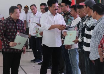 Deklarasi 100 Desa Calon Lokasi PTSL 2024, Tuntaskan Pendaftaran Tanah di Kabupaten Kolaka. (Foto : ist)