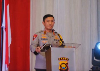 Kapolda Jambi Ikuti Rakor Lintas Sektoral Ops Mantap Brata. (Foto : ist)