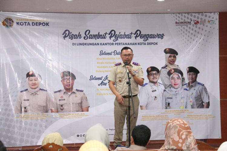 Konstelasi Politik Kian Panas Jelang Pilpres, Indra Gunawan Minta ASN di BPN Kota Depok Jaga Netralitas. (Foto : ist)