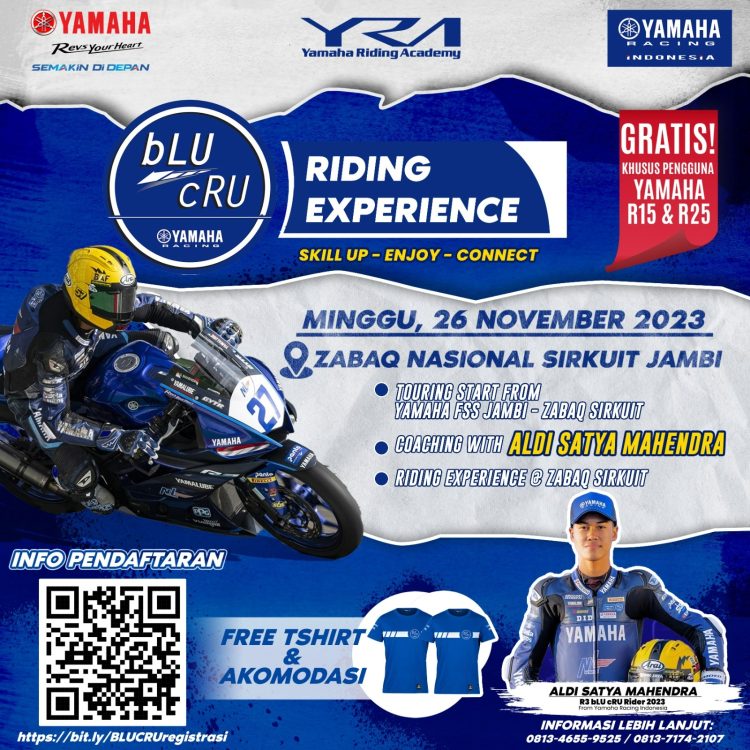 Ikuti Blu Cru Riding Experience Khusus Pengguna Yamaha R15 & R25 di Jambi. (Foto : ist)