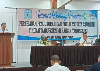 Pj Bupati Merangin Minta Semua Pihak Bantu Turunkan Angka Stunting. (Foto : ist)