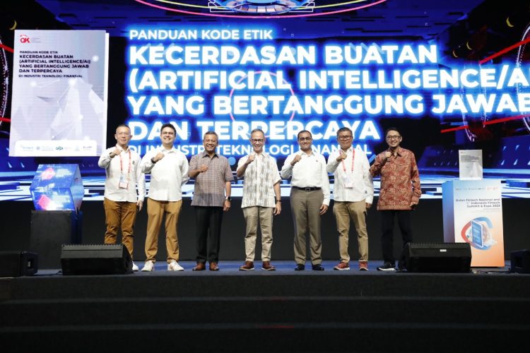 OJK Bersama Asosiasi Fintech Luncurkan Panduan Kode Etik Kecerdasan Buatan di Industri Teknologi Finansial. (Foto : ist)