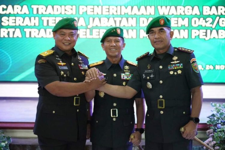 Rachmad Resmi Jabat Danrem 042/Gapu. (Foto : ist)