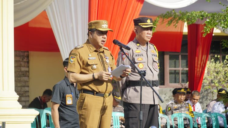 Pj Bupati Pimpin Apel Kebangsaan dan Deklarasi Damai. (Foto : ist)