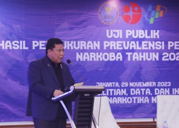 BNN RI Uji Publik Hasil Pengukuran Prevalensi Penyalahgunaan Narkoba Tahun 2023. (Foto : ist)