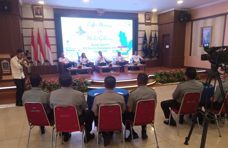 Kakanwil Kemenkumham Jambi Ungkap Pentingnya Peran Pers. (Foto : Rolan - sinarjambi.com)