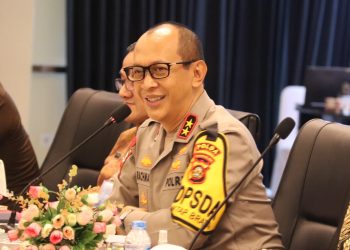 Irjen Pol Rachmad Wibowo Memimpin Rakor Lintas Sektor Polda Sumsel. (Foto : ist)