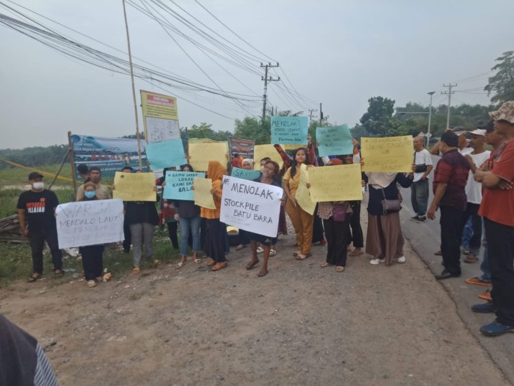 Penolakan Stockpile Batu Bara PT SAS Terus Digaungkan. (Foto : dok)