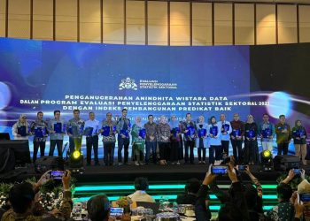 Kemenkumham Dianugerahi Anindhita Wistara Data dari BPS. (Foto : ist)