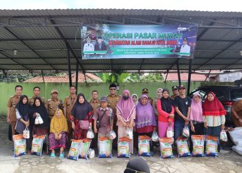 Dukung Upaya Pengendalian Inflasi, Kecamatan di Kota Jambi Gelar Pasar Murah Bersubsidi. (Foto : ist)