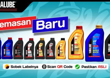 Oli Yamalube Kini Tampil dengan Desain Botol Lebih Futuristik. (Foto : ist)