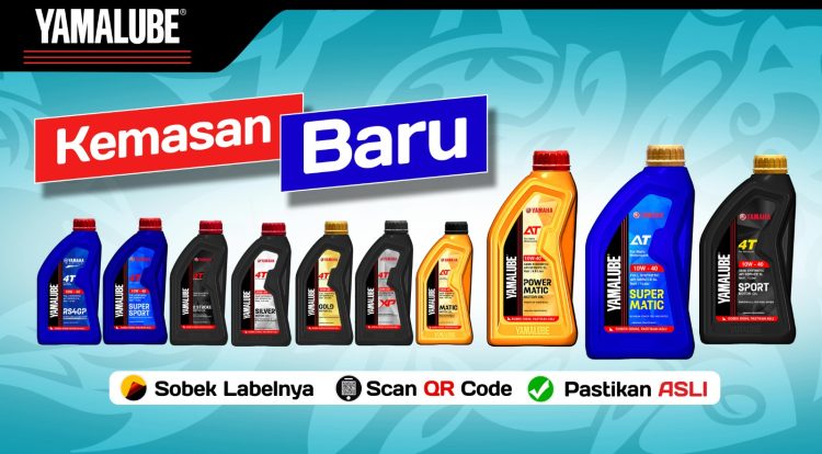 Oli Yamalube Kini Tampil dengan Desain Botol Lebih Futuristik. (Foto : ist)