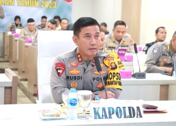 Polda Jambi Gelar Evaluasi Ops Mantap Brata 2023. (Foto : ist)