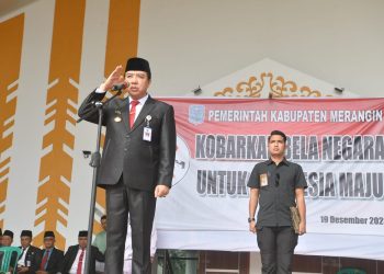 Mukti Pimpin Hari Bela Negara ke-75 Tahun 2023. (Foto : Yendri - sinarjambi.com)