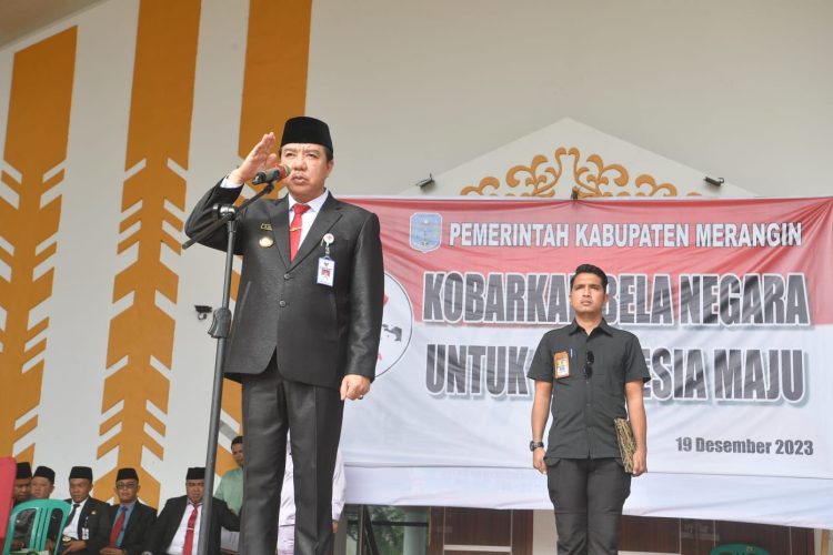 Mukti Pimpin Hari Bela Negara ke-75 Tahun 2023. (Foto : Yendri - sinarjambi.com)