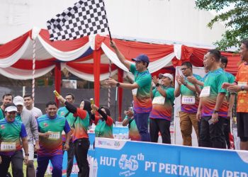 Pertamina EP Field Jambi Gelar Fun Running 7K Bersama Stakeholder. (Foto : ist)