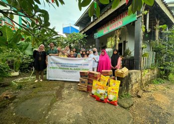 BPJS Ketenagakerjaan Jambi Salurkan Paket Sembako di Panti Asuhan Al-Amin. (Foto : ist)