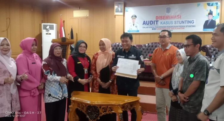Fajarman Buka Diseminasi Audit Stunting 2023. (Foto : Yendri - sinarjambi.com)