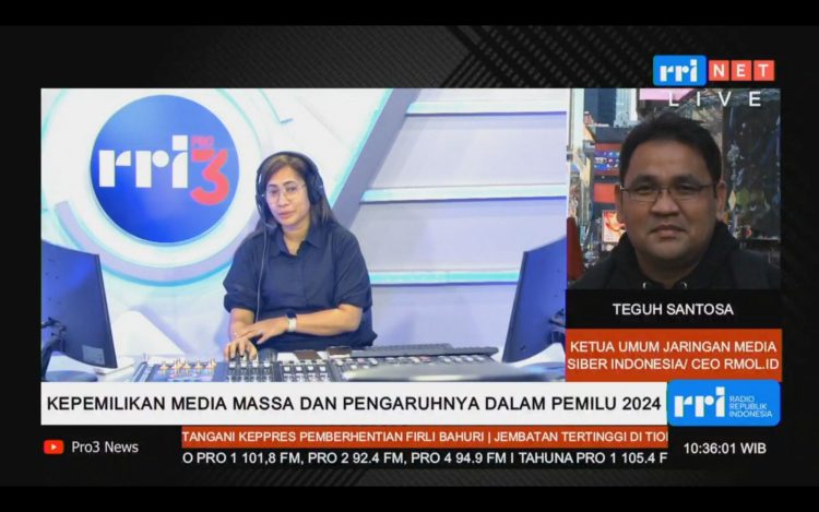 Pengaruh Pemilik Media di Pemilu 2024 Masih Proporsional. (Foto : ist)