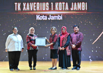Kota Jambi Raih Penghargaan Tematik Pemenuhan Hak Anak Dari Kementerian PPPA. (Foto : ist)