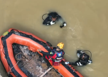 Pencari Besi di Dasar Sungai Batanghari Hilang. (Foto : ist)
