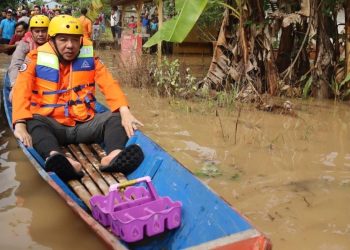 Mukti Gercep Tangani Korban Banjir. (Foto : ist)
