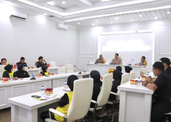 Mulia Prianto Pimpin Rapat Bedah Anggaran 2024 Bidhumas Polda Jambi. (Foto : ist)