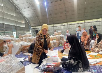 Pj Wali Kota Jambi Sidak Kantor KPU dan Gudang Logistik. (Foto : ist)