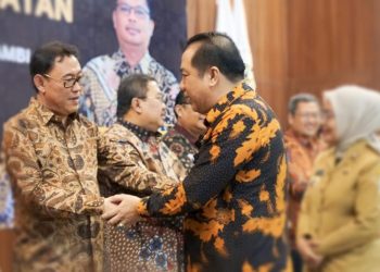 Mukti Ucapakan Selamat Bertugas Ketua BPK RI Perwakilan Jambi. (Foto : ist)