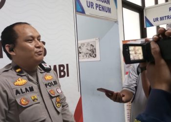 Ipda Alam saat memberikan keterangan pers. (Foto : ist)